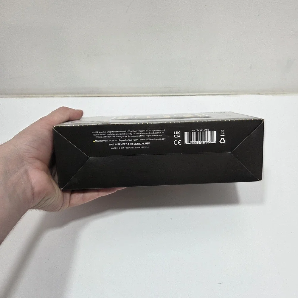 Vintage Ambient Clock with Dual-Port  Device Charging New In Box